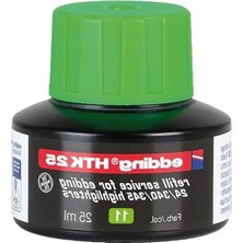 Calperia Açık Yeşil Fosforlu Kalem Yedek Mürekkep, Edding Markası