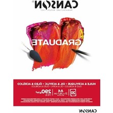 Calperia 20 Yapraklı A4 Yağlı ve Akrilik Boya Kağıdı, Hafif Pürüzlü Yüzey