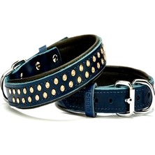 Esranın Dünyası Konforlu Deri Kristal Taşlı Köpek Boyun Tasması 2 x 28-34 cm Mi