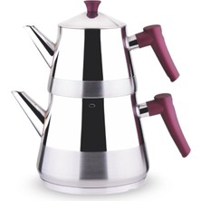 PremiumPort Mini Mor Çaydanlık, Şık ve Dayanıklı, Kolay Kullanım