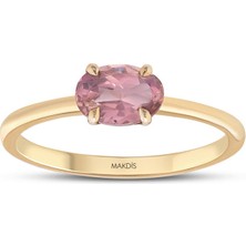 Makdis Pırlanta 0.55 Karat Morganite Pırlanta Yüzük