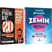 Zeduva + Indeks Yks Tyt Kpss Türkçe Saati Paragraf Anlam Bilgisi 20 Günde Zemin Hazırla Soru Bankası + 20 Deneme 2 Li Set - Öznur Saat Yıldırım, Berk Ekici Zeduva Yayınları