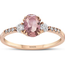 Makdis Pırlanta 0.75 Karat Morganite Pırlanta Yüzük
