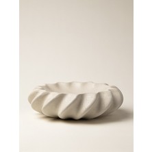 Selge Dokulu Seramik Kase (25 Cm)