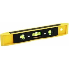 Calperia Aee® Portatif Mini Su Terazisi 23 cm – 3 Gözlü Torpedo Level | Profesyonel Inşaat Ölçüm Aleti | Dayanıklı ve Hassas Ölçüm Için Kompakt Su Terazisi