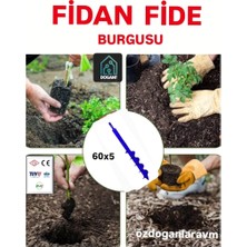 Toprak Burgu Makinesi Matkap Uçlu 60X5CM