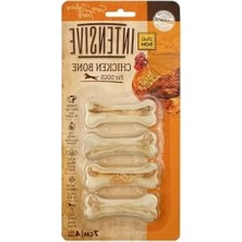 Calperia 4x7 cm Tavuklu Çiğneme Kemiği, Deli Bon Intensive, 6'lı Paket