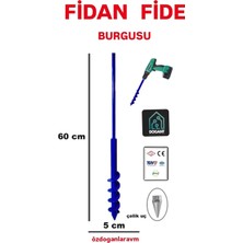 Toprak Burgu Makinesi Matkap Uçlu 60X5CM 2 Adet
