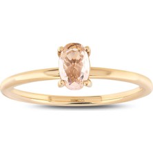 Makdis Pırlanta 0.35 Karat Morganite Pırlanta Yüzük