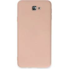 Pileli Store Pilelistore   Samsung Galaxy J7 Prime Kılıf Nano Içi Kadife Silikon - Pudra