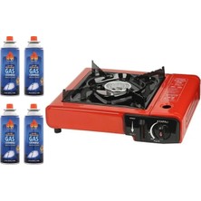 Onetick Fischer Tekli Portatif Çantalı Kamp ve Piknik Ocağı Stop Emniyetli 4 Adet 227 Kartuş Hediyeli