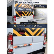 Otokap Universal Fiat Ducato Bagaj Çitası 2006-2026 Plaka Üstü Paslanmaz Krom