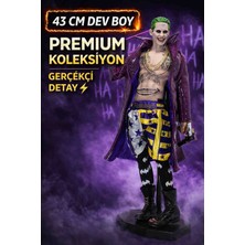 Joker Figürü 43 cm Büyük Boy Koleksiyonluk Dekoratif Heykel Suicide Squad Joker Model