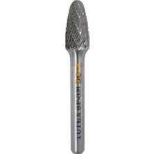 Tutex Sf-3m 10 mm Konik Yuvarlak Karbür (Sert Metal) Freze Ucu