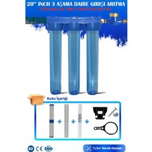 Liberti Daire Bina Sayaç Girişi 20" 3 Aşama Su Arıtma Cihazı (Koku ,pas ,çamur Önleyici Yumuşatma Sistemi)