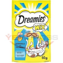 Dreamies Somonlu&Peynirlı Kedi Ödülü - 60 Gr