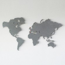 Colorfull World Metal Dünya Haritası, Metal Duvar Dekoru, Gerçek Metal Dünya Haritası