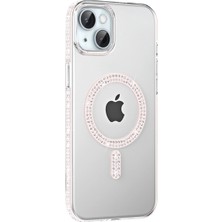 Eco Port Joko Apple Iphone 14 Move Taşlı Magsafe Kapak - Gümüş