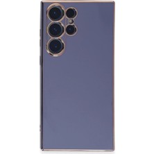 Eco Port Samsung Galaxy S23 Ultra Kılıf Volet Silikon - Mavi