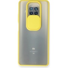 Eco Port Xiaomi Mi 10T Lite Kılıf Palm Buzlu Kamera Sürgülü Silikon - Sarı