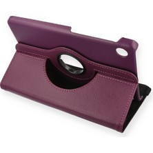 İlk El Grup Huawei Matepad T8 8 Kılıf 360 Tablet Deri Kılıf - Mürdüm