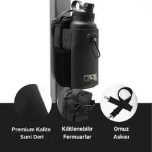 Peakmotion Manyetik/Mıknatıslı Sporcu Fitness Çantası Gym, Seyahat Taşınabilir Şişe Telefon Saklama Çapraz Askılı Çanta