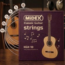 Midex Kgx-10 Klasik Gitar Teli Takımı ve Pena Seti