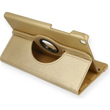 İlk El Grup Samsung Galaxy T290 Tab A 8 Kılıf 360 Tablet Deri Kılıf - Gold