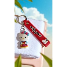 Famemus Accessory Hello Kitty Sevimli 3D Renkli Silikon Anahtarlık & Çanta Aksesuarı ( 1 Adet )
