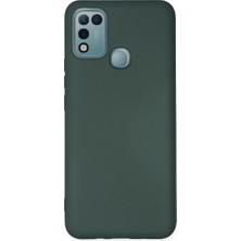 Eco Port Infinix Hot 10 Play Kılıf Nano Içi Kadife Silikon - Koyu Yeşil