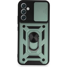 Eco Port Samsung Galaxy A54 5g Kılıf Pars Lens Yüzüklü Silikon - Yeşil