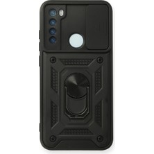 Ulu Pazarlama Xiaomi Redmi Note 8 Kılıf Pars Lens Yüzüklü Silikon - Siyah