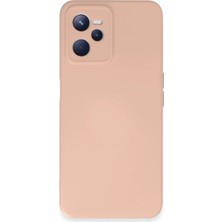 Eco Port Realme C35 Kılıf Nano Içi Kadife Silikon - Pudra