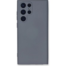 Eco Port Samsung Galaxy S22 Ultra Kılıf Nano Içi Kadife Silikon - Gri