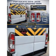 Otokap Universal Fiat Ducato 2014-2026 Uyumlu Abs Krom Stop Çerçevesi Takım