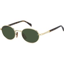 David Beckham Unisex Metal Güneş Gözlüğü Db 1196/s Kahve çerçeve Yeşil Uv 400 C