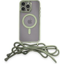 Eco Port Apple Iphone 12 Pro Kılıf Divo Lazer Askılı Magsafe Kapak - Koyu Yeşil