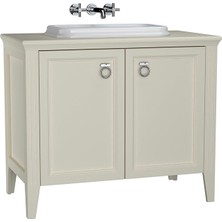 Vitra Valarte Lavabo Dolabı 100 cm Armatür Deliksiz Mat Fildişi 62173