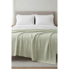 Nart Home %100 Pamuk Dama Desenli Çift Kişilik Pike Mint 200X230