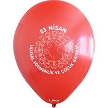 Gemar Atom Balon 23 Nisan Baskılı Balon - 12 Adet