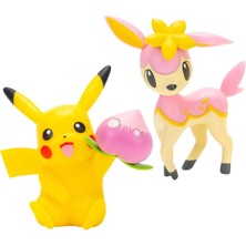 Jazwares Pokemon Battle Bahar Serisi 2'li Figür Seti - Pikachu ve Deerling