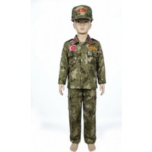 Single Sword Unisex/Erkek/Kız Çocuk Polis-Asker Kıyafeti Elbisesi Üniforma Takımı Kostüm Mehmetçik(TSK 1-2 Yaş)