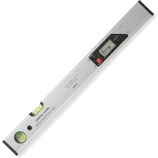 Badem10 Dijital LCD Ekranlı Su Terazisi 60 cm 600MM Hassas Elektronik Açı Ölçer Alüminyum Gövde Gönye Cihazı