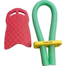 Alizon Yüzme Tahtası - Havuz Makarnası 3lü Set - Kırmızı-Yeşil