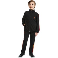 Galatasaray Orijinal Lisanslı Sarı-Kırmızı Şeritli Çocuk Eşofman Takımı