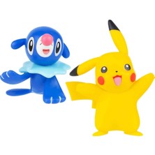 Jazwares Pokemon Battle 2'li Figür Seti POK/PKW3355-C - Pikachu ve Popplio
