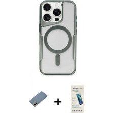 İlk El Grup Ieg™ iPhone 12 Kılıf Yadigar Klasik Özel Seri - Şeffaf Pasifik Cam Ekran Koruyucu + Gold Shine Kamera Lens Koruma Cam