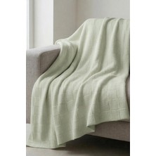 Nart Home %100 Pamuk Dama Desenli Tek Kişilik Pike Mint 160X230