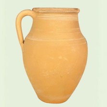 AdenArt Peynir Çömleği Doğal Toprak Büyük Boy 28*13 cm