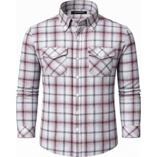 Lugon Klasik Çift Cep Uzun Kol Erkek Gömlek 7615